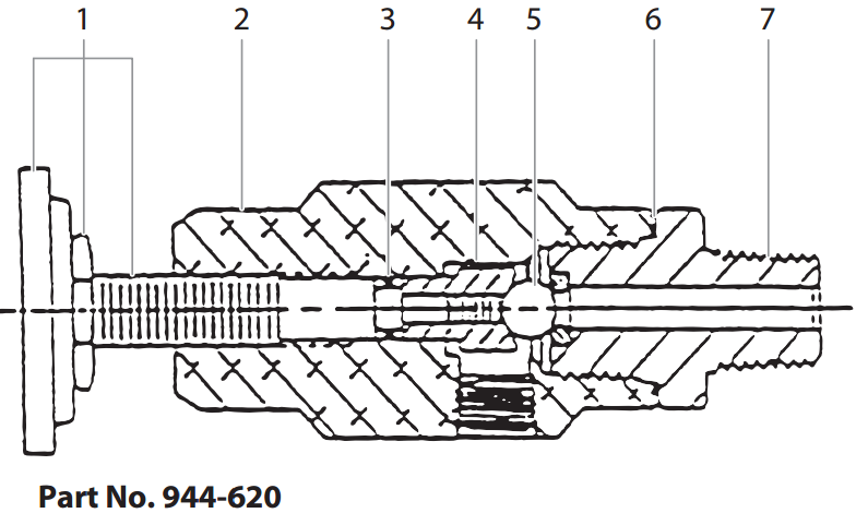 Hydra M2000 944-620 Bleed Valve Assembly, 1/8” NPT Hydra M2000 944-620 Bleed Valve Assembly, 1/8” NPT